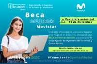 Beca Mujer Movistar, una alianza con Movistar y el Departamento de Ingeniería de Sistemas y Computación