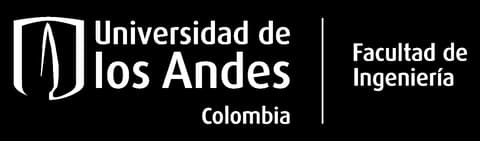 Logo en blanco y negro de la facultad de ingeniería de Uniandes