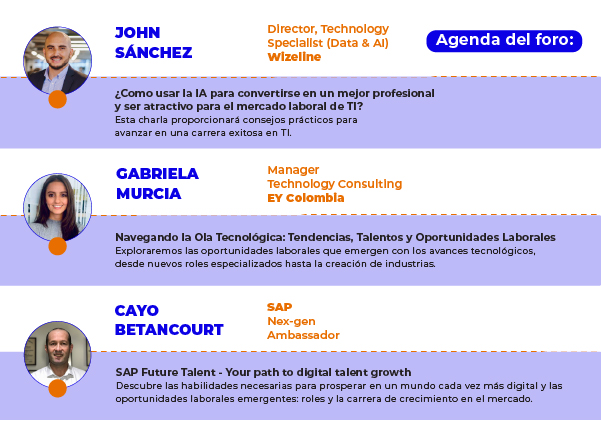 Agenda - ¿Cómo iniciar mi carrera profesional en la industria de las tecnologías de información?