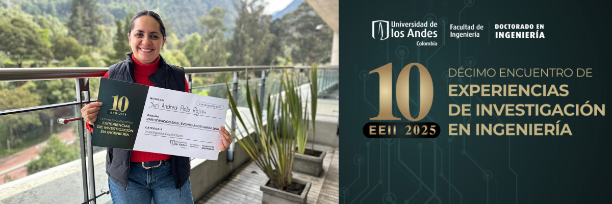 Profesora Yuri Andrea Pinto Rojas es reconocida como mejor investigadora posdoctoral en el EEII 2025