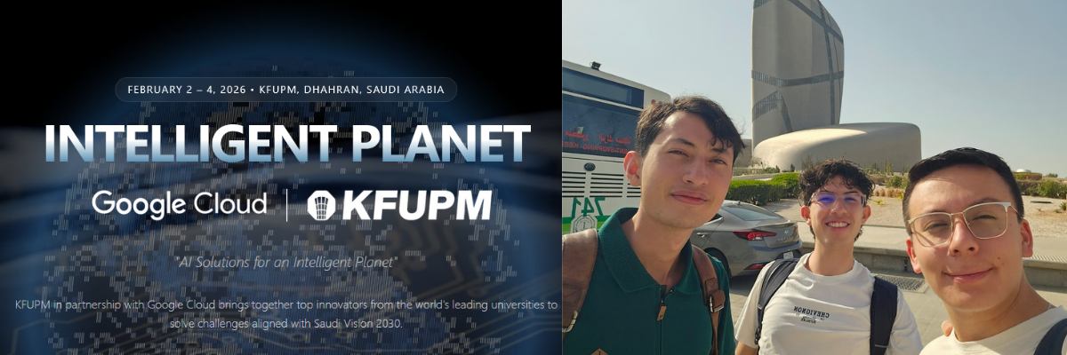 Estudiantes de Ingeniería de Sistemas y Computación participan como finalistas en la Intelligent Planet Hackathon en Arabia Saudita