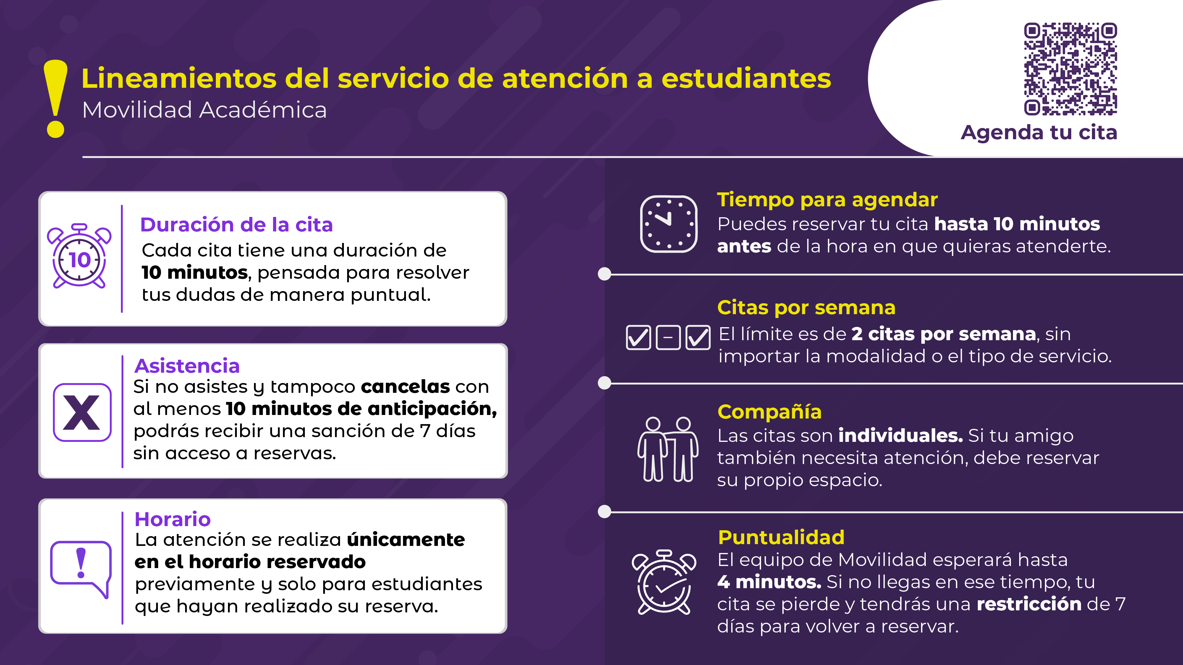 Lineamientos del servicio de atención a estudiantes