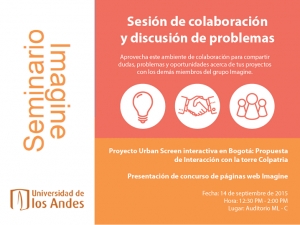 Seminario Imagine: Sesión de colaboración y discusión de ideas