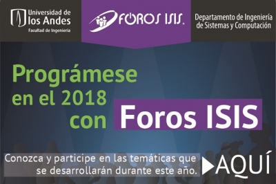 Prógramese en el 2018 con Foros ISIS