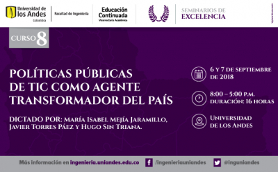 Te invitamos a nuestro Seminario de Excelencia: Políticas Públicas de TIC como agente transformador del país