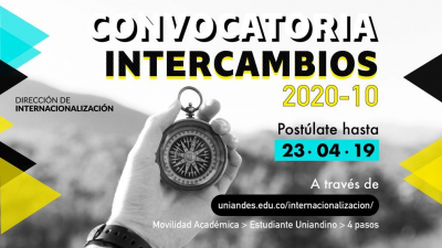 Próximamente: Cierre Convocatoria Intercambios 2020-10