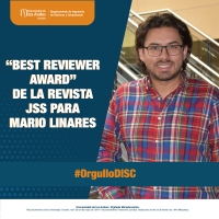 &quot;Best reviewer award&quot; de la revista JSS para Mario Linares