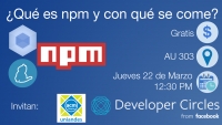 Facebook y ACM te invitan a la charla ¿Qué es NPM y con qué se come?