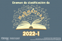 Examen de clasificación de matemáticas 2022-1