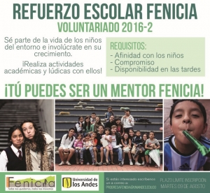 Convocatoria mentores Programa Progresa Fenicia 2016-II