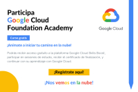 Participa en el curso Google Cloud Foundation Academy