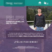 Felipe, ganador Semillas del Futuro