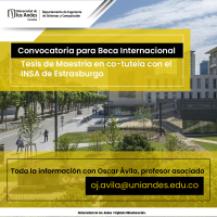 Convocatoria para Beca Internacional - Tesis de Maestría en co-tutela con el Instituto Nacional de Ciencias Aplicadas - INSA de Estrasburgo