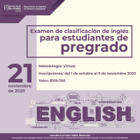 Examen de clasificación de inglés para estudiantes antiguos de pregrado