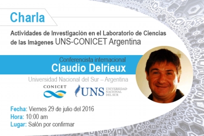Charla: Actividades de Investigación en el Laboratorio de Ciencias de las Imágenes UNS-CONICET Argentina