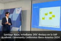 Proyecto de grado de estudiante del DISC destacado en la SAP Academic Community Conference Ibero-America 2024