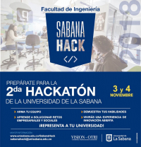 Invitación a la Hackatón de La Sabana 2018!