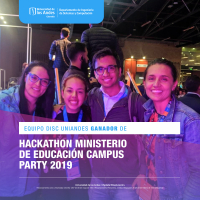 Equipo DISC ganador de Hackathon Ministerio de Educación Campus Party 2019