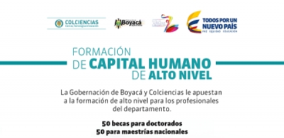 Convocatoria para la formación de capital humano de alto nivel - Boyacá