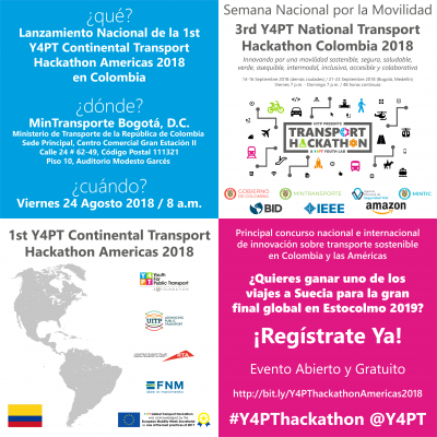 3RD Y4PT NATIONAL TRANSPORT HACKATHON COLOMBIA 2018