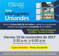 Tour InfoPosgrados Uniandes Noviembre 2017